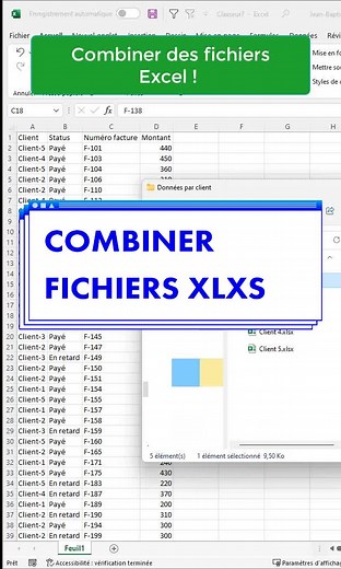 Combiner des fichiers Excel en quelques secondes et sans erreurs ? C'est possible ! #tableur #tableau #excel #pourtoi #astuce