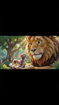 🦁 The Lion and the Mouse | Animated Moral Story for Kids | 3D Cartoon | Learn Kindness & Friendship