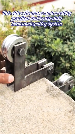Ingenious Homemade Pulley System for Construction Work