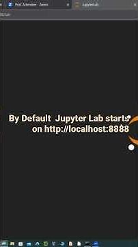 By Default Jupyter Lab starts on http://localhost:8888