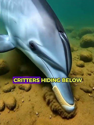 How Dolphins Use Sea Sponges as Tools to Protect Their Snouts While Hunting | Amazing Dolphins.