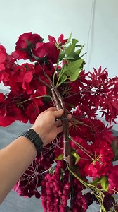 Burgundy Flower Swag, Wedding Arch Decor, Goth Corner Swag, Silk Red Arbor Flowers, Floral Arrangement, Flower Event Props, Flower Archway - Etsy