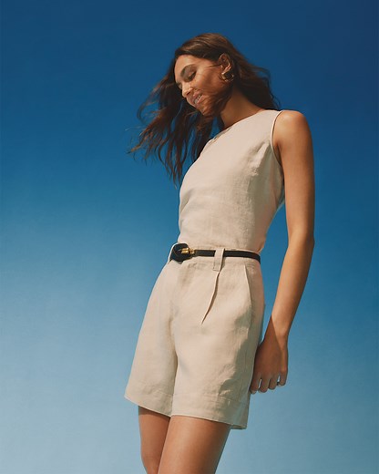New season linen is here! Meet the Pleat Front Shorts made for summer days 😍🌞 #justjeans #justjeansstyle | Just Jeans
