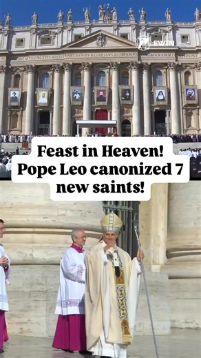 Pope Leo XIV canonized seven new saints before 70,000 faithful in St. Peter’s Square — including Venezuela’s first saints, St. José Gregorio Hernández and St. María del Carmen Rendiles, Papua New Guinea’s St. Peter To Rot, St. Ignatius Maloyan, St. Bartolo Longo, St. Vincenza Maria Poloni, and St. Maria Troncatti.“May their intercession assist us in our trials and their example inspire us in our shared vocation to holiness,” the Pope said. | EWTN Vatican