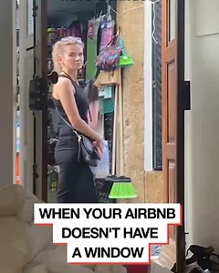 When your airbnb doesn't have a window 🤣 | LADbible Ireland