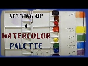 How To Set Up A Palette With Three Primary Colors for Watercolor Painting