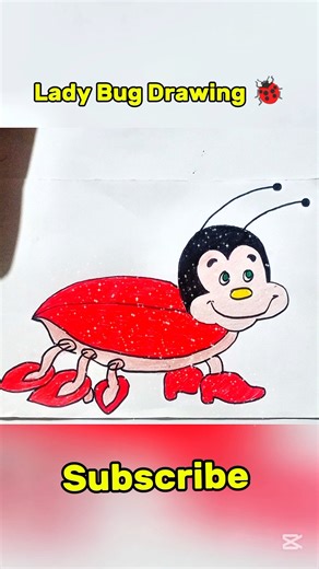 Ladybug 🐞 Drawing #shorts #drawing #drawingideas
