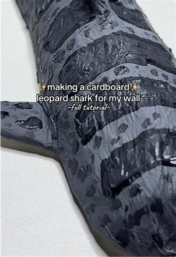 DIY Cardboard Leopard Shark Craft Tutorial