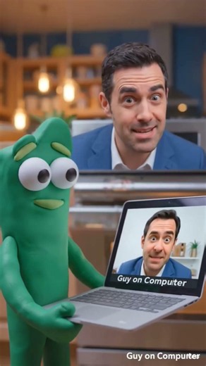 Gumby and pokey tries to learn how to make cookie sandwich and get irritated.