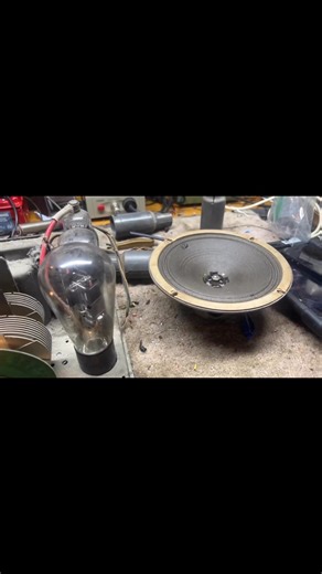 This old Crosley is back out with me due to some damage in shipping. I am still amazed with this big old 80 rectifier tube and the size of it. This radio will be going home shortly as the damage was very minimal and easy to repair. | J & J Vintage Radio Restoration, Repair & Sales