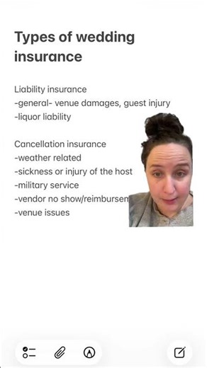 These are the main insurance options you will See for weddings! #weddinganswer #weddingplanningtip