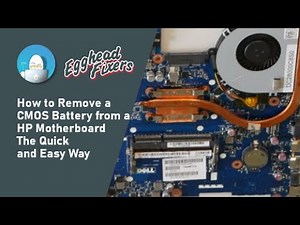 How to Remove a CMOS Battery from an HP Motherboard - The Quick and Easy way.