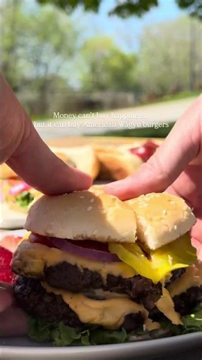 “The world’s most decadent burger” American Wagyu