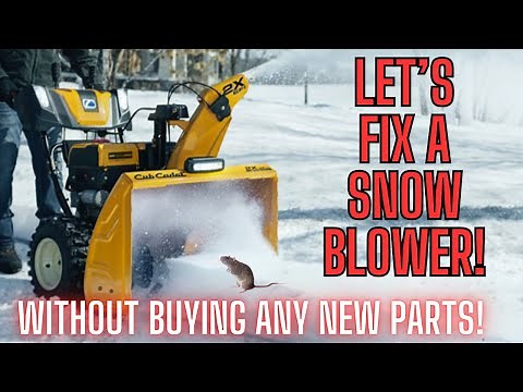 Save Money And Time! Cub Cadet Snow Blower WILL NOT START! Let's Fix It! (Using Stihl Parts)