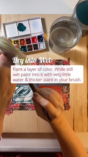 Four Basic Watercolor Techniques #artreel #arttutorialsforbeginners #watercolortutorial #arttutorial #painter #paintingreels #watercolor #practiceeveryday | Ausa Julia Hylton Artist Studio | Facebook