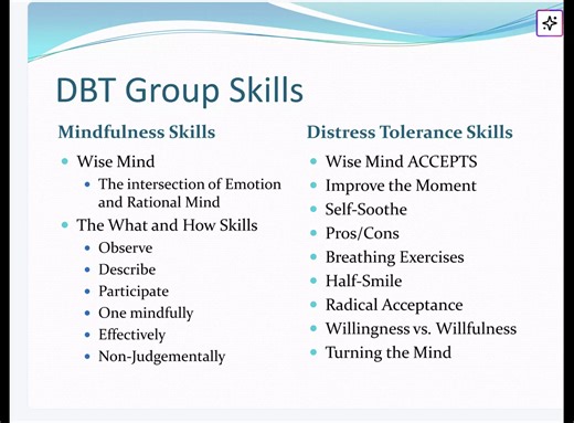 What is DBT? Who is appropriate for DBT? Press pause to slow down reel. #DBTSkills #DBT #dialectics #addictionactually | DBT - Dialectical Behavioural Therapy