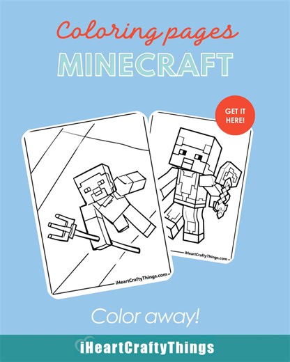 Build, battle, and create off-screen with 100 FREE Minecraft Coloring Pages! 🟩 From Steve, Creepers, and Ender Dragon to villages, tools, animals, and epic mobs there’s something for every fan. Perfect for classrooms, birthday parties, or creative screen-free fun at home. Download and print your favorites here: https://buff.ly/6MNoQpU #minecraft #coloringpages #kidsactivities #printables #creativefun | I Heart Crafty Things