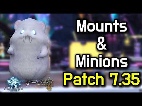 Monster Hunter Wilds in Final Fantasy 14?!!!!! [All Mounts and Minions 7.35]