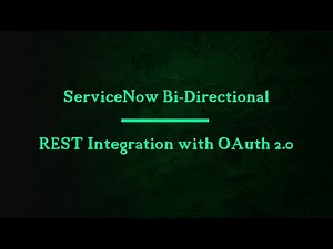 ServiceNow Bi-Directional Integration with OAuth 2 - Part Three - Application Registry 2