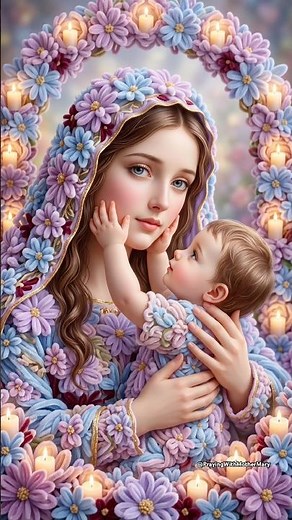 A Mother’s Gentle Grace 🙏 Ave Maria | Sacred Floral Visuals
