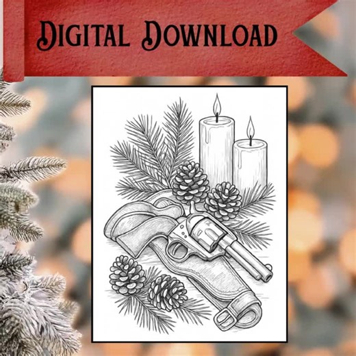 Christmas at the Ranch Coloring Book - Etsy Australia