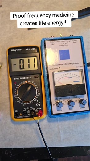 PROOF FREQUENCY MEDICINE IS REAL!!! THE MORE LIFE ENRRGY YOU HAVE THE HEALTHIER YOU BECOME! Using advanced frequency medicine and quantum physics principles, I've created an experiment that visibly shows how specific electromagnetic frequencies can enhance what we're calling 'life energy.' By applying these frequencies to this coil and measuring the effects in real-time with my experimental life energy meter, I've observed a fascinating increase in energy levels. This experiment hints at the qua