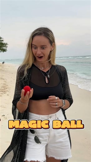 Magicball at beautiful beach #magic #magicball #closeupmagic