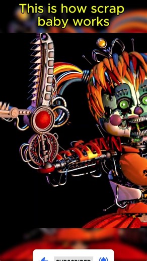 This is how scrap baby works #fnaf #subscribe