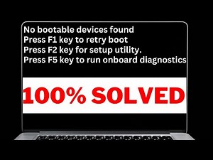 No boot device available | Dell Fix | How To Fix | No Bootable Device | Boot Device Not Found |