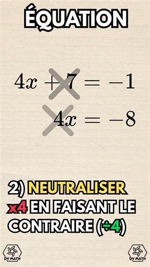 Ne fais plus d'erreur en résolvant tes équations !