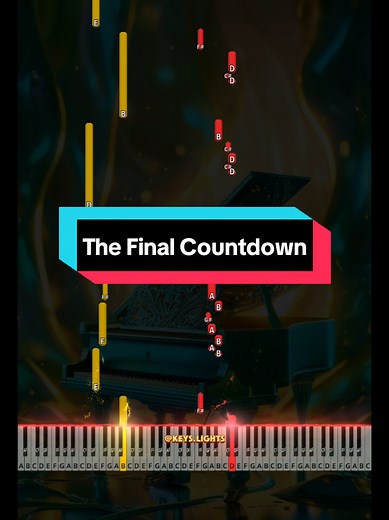 The Final Countdown Easy Piano Tutorial