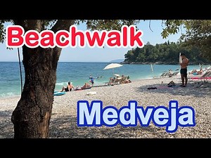 Beach walk Medveja, Istria, Croatia