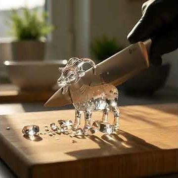 ''Sparkling Crystal Goat: A Dazzling Illusion! 🐐✨"