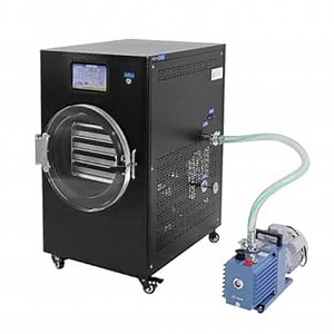 HNZXIB 4L Freeze Dryer -50℃ Scientific Freeze Dryer Machine with Rotary Vane Vacuum Pump