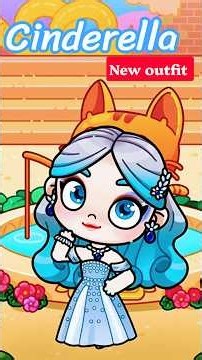 Cinderella New Outfit Tutorial💙✨ #avatarworld #shorts