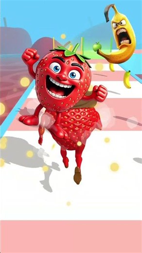 SWEET WATERMELON 🍉 GAMEPLAY - FRUIT RUNNER #3D​ #game​ #funnyvideo​ #어몽​ #어몽어스
