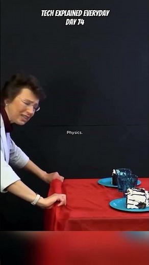 Pulling a cloth from table trick