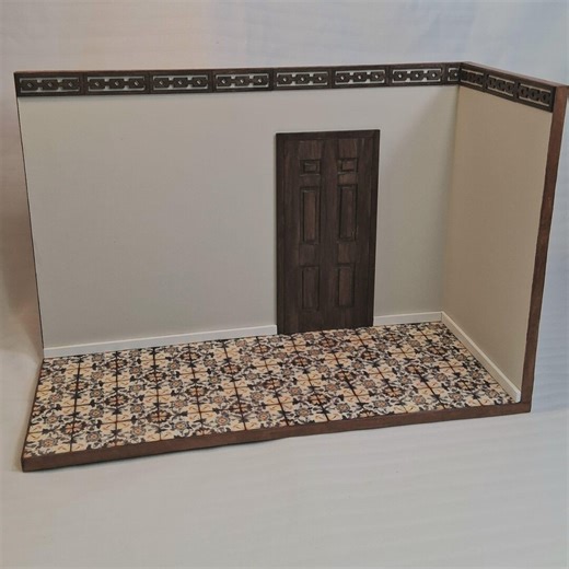 1:12 Scale Miniatures Room Shadow Box Vignette 13x6x9.5” Wall or Table Top Finished in Moroccan Style. Dollhouse Display Shelf - Etsy UK