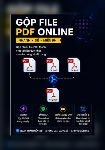 Gộp File PDF Online Miễn Phí