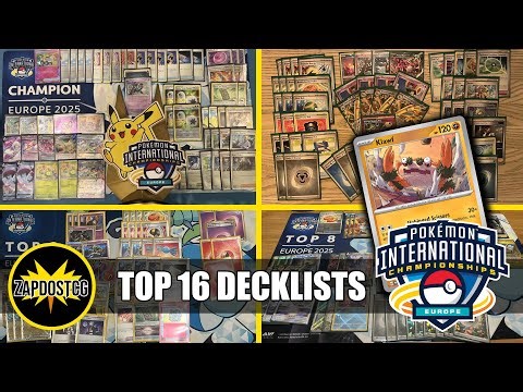 Top 16 Decklists EUIC 2025 London Meta Analysis - KLAWF DECK WON? (Pokemon TCG)