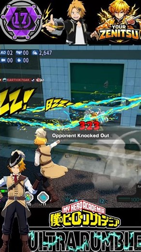 上鳴電気のうさぎジャンプはすごいねw🐰#mhur #ヒロアカur #ゲーム実況 #僕のヒーローアカデミアultrarumble #denkikaminari #上鳴電気 #mha #animegame