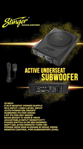 Upgrade Your Sound System with Axia 2023 Stinger Active Subwoofer & Full Range Speaker