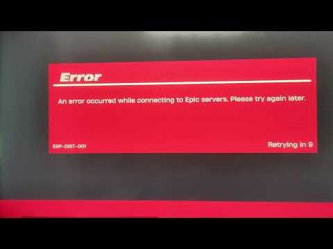Fortnite ESP-DIST-001 Error on PlayStation 5