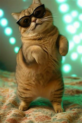 Adorable Cool Disco Dancing Cat! #shortsviral #funnyanimals #catvideos #dancevideo #funnymemes