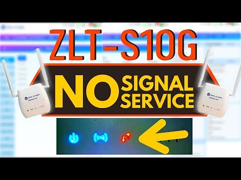 ZLT-S10G RED LIGHT INDICATOR 2021 | NO SIGNAL-SERVICE | RESOLVE!