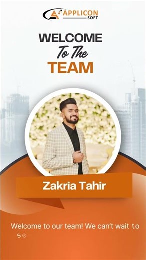🌟 Welcome Aboard, Zakria Tahir! 🌟