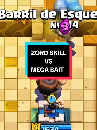 ZORD SKILL VS MEGA BAIT #clashroyalemegazord #clashroyaledeck #clashroyale #zordskill