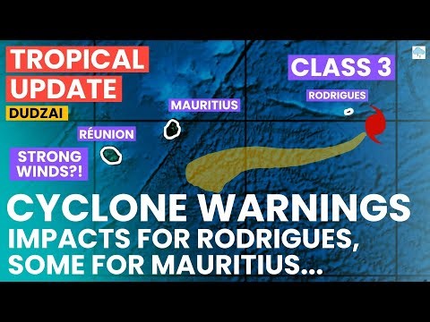 Cyclone Dudzai: Some Impacts in Mauritius, Class 3 in Rodrigues!