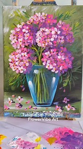7.2K views · 90 reactions | Hydrangeas in a vase tutorial painting easy for beginners #ArtBeginners #learnartonreels #trendingvideo #artviral #mview #fyt #relaxingart | Nguyễn Văn Hoà Art | Facebook
