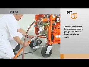 MISE EN SERVICE DÉTAILLÉE DE LA MACHINE A PROJETER LES ENDUITS SECS 145L - DUMATOS